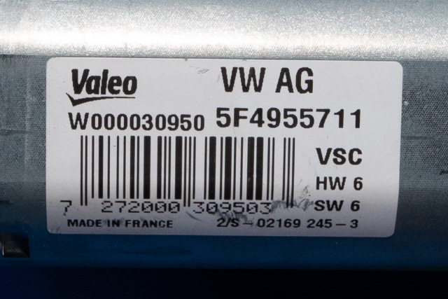 Viskermotor bakrute til Škoda Octavia 2013-2016 (Type III, Fase 1)  (VAG|5F4 955 711|)