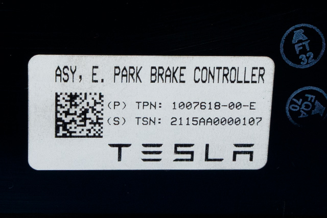 Styreenhet elektrisk parkbrems (EPB - Electric Parking Brake) til Tesla Model S 2013-2016 (Fase 1) (TESLA|1007618-00-E|)