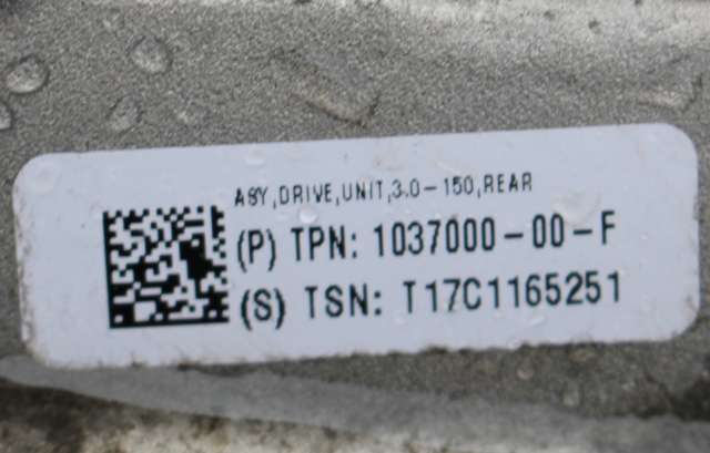 Motor elbil bak til Tesla Model S 2016-2021 (Fase 2)  (TESLA|1037000-00-F|)