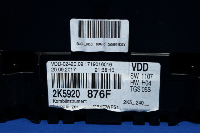 Instrumentpanel til VW Caddy 2015-2020 (Type III, Fase 3) (VAG|2K5 920 876 F|)