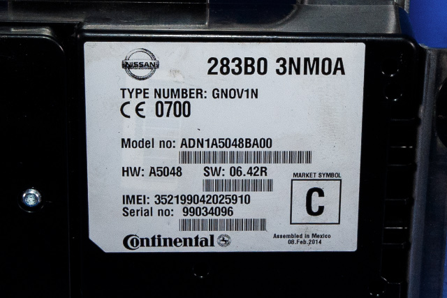 Styreenhet diverse til Nissan Leaf 2011-2017 (Type I)  (NISSAN|283B0-3NM0A|)