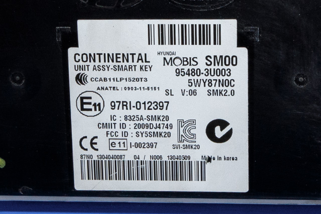 Styreenhet nøkkelfri/keyless til Kia Sportage 2010-2016 (Type III)  (KIA|95480-3U003|)