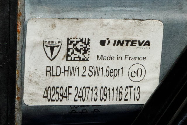Ruteheis venstre bak til Tesla Model S 2013-2016 (Fase 1)  (TESLA|6006334-00-E|)