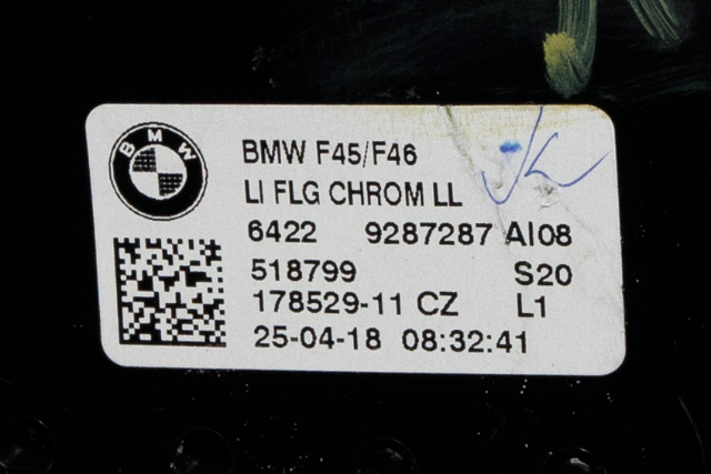 Dashbord friskluftdyse venstre til BMW 2-Serie, Active/Gran Tourer 2014-->> (F45/F46) (F45/F46) (BMW|9 287 287|)