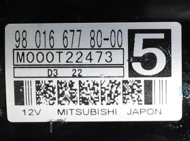 Starter diesel til Citroën C3 2010-2016 (Type II)  (MITSUBISHI|M000T22473|98 016677 80-00|)