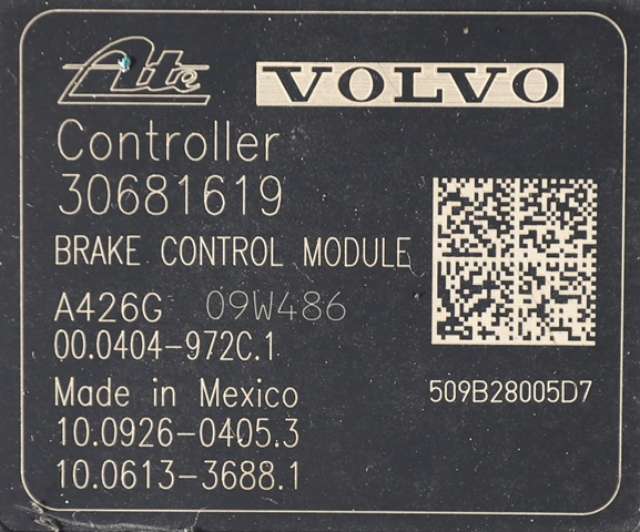 ABS sentral til Volvo XC60 2008-2013 (Type I, Fase 1)  (VOLVO|P30681619|)
