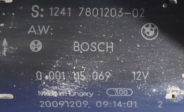 Starter diesel til BMW 3-Serie 2005-2011 (E90/E91/E92/E93) (E90/E91/E92/E93) (BOSCH|0 001 115 069|12.41-7 801 203|)