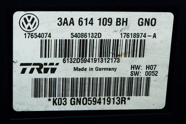 ABS sentral til VW Passat 2011-2015 (B7) (B7) (VAG|3AA 614 109 BH|)