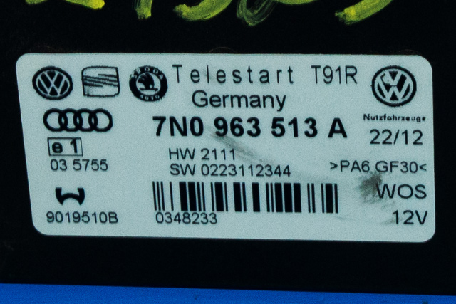 Varmeapparat diverse til VW Passat 2011-2015 (B7) (B7) (VAG|7N0 963 513 A|)