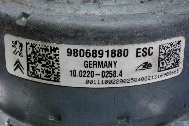 ABS sentral til Citroën C3 2010-2016 (Type II) (CITROEN|98 068918 80|)
