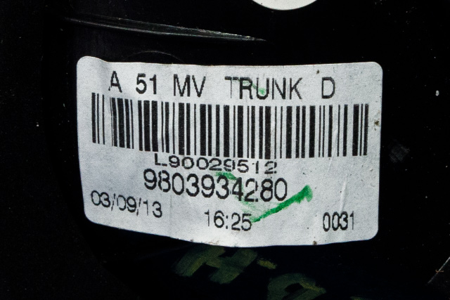 Baklykt høyre indre til Citroën C3 2010-2016 (Type II)  (CITROEN|98 039342 80|)