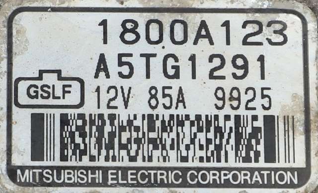 Dynamo til Mitsubishi Lancer 2008-2017 (MITSUBISHI|1800A123|)
