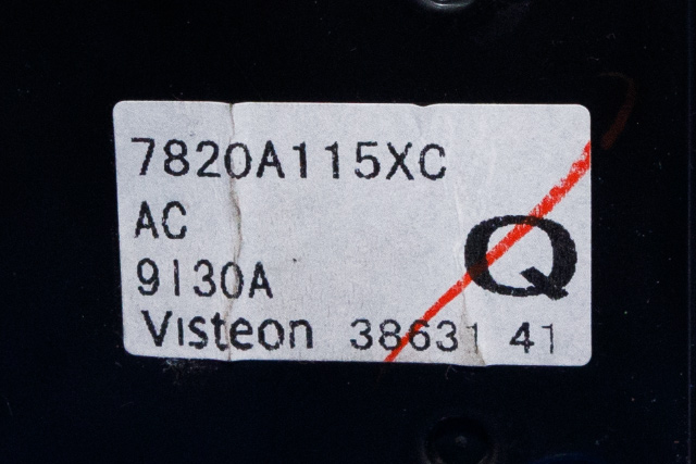Varmeapparat betjening til Mitsubishi Lancer 2008-2017  (MITSUBISHI|7820A115|)