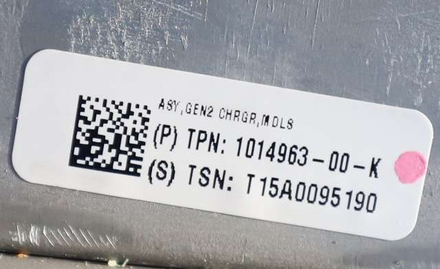 Batterilader (OBC - On Board Charger) til Tesla Model S 2013-2016 (Fase 1)  (TESLA|1014963-00-K|)