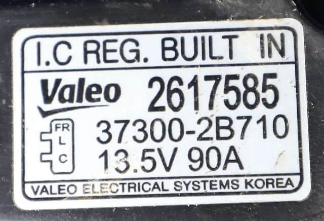 Dynamo til Kia Venga 2010-2017 (VALEO|2617585|37300-2B710. 13|)