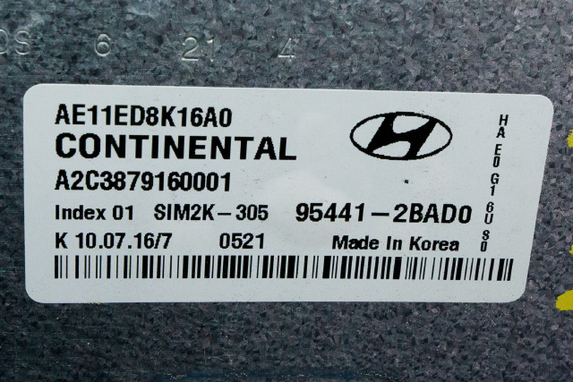 Styreenhet motor til Hyundai Ioniq Hybrid 2016-2019 (Fase 1)  (HYUNDAI|95441-2BAD0|)