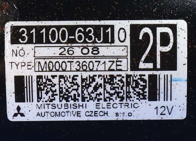 Starter til Suzuki Swift 2011-2017 (MITSUBISHI|M000T36071ZE|31100-63J10|)