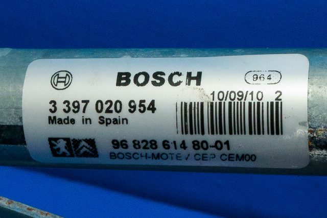 Viskermotor frontrute komplett m/overføring til Citroën Berlingo 2008-2015 (Type II, Fase 1) (CITROEN|96 828614 80|)