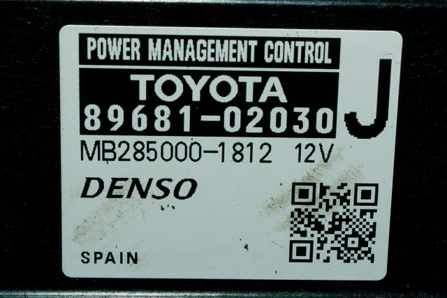 Styreenhet diverse til Toyota Auris 2013-2015 (Type II, Fase 1)  (TOYOTA|89681-02030|)