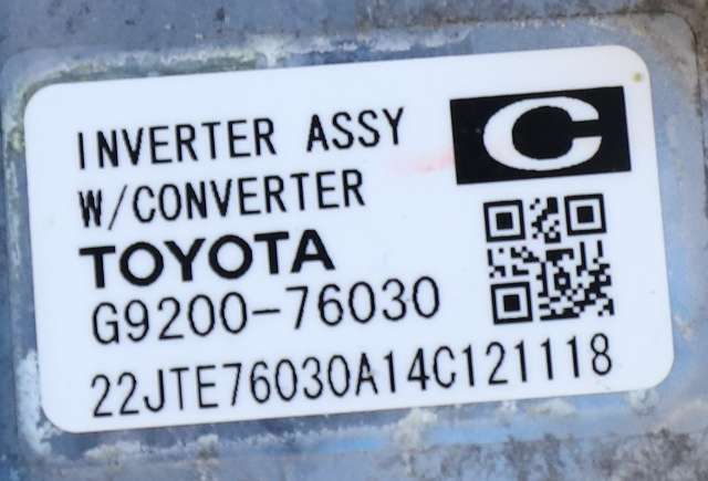 Inverter hybrid til Toyota Auris 2013-2015 (Type II, Fase 1) (TOYOTA|G9200-76030|)