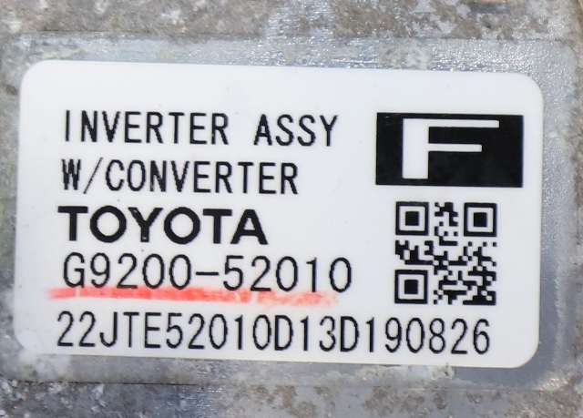 Inverter hybrid til Toyota Yaris 2012-2014 (Type III, Fase 1)  (TOYOTA|G9200-52010|)