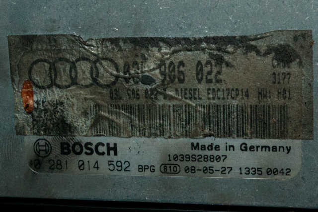 Styreenhet motor til Audi A4 2007-2014 (Type IV) (B8) (B8) (BOSCH|0 281 014 592|03L 906 022|)