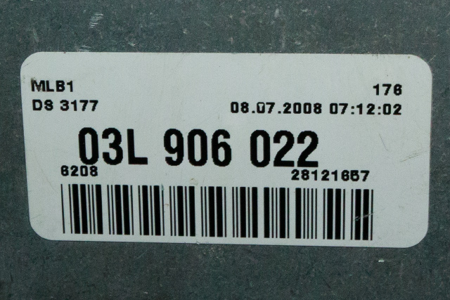 Styreenhet motor til Audi A4 2007-2014 (Type IV) (B8) (B8) (BOSCH|0 281 014 592|03L 906 022|)