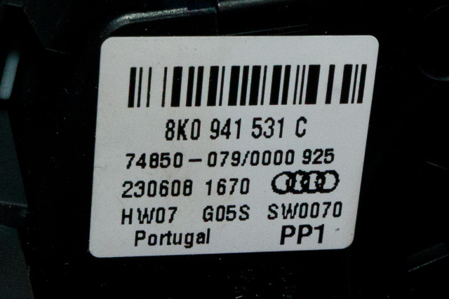 Bryter lys til Audi A4 2007-2014 (Type IV) (B8) (B8) (VAG|8K0 941 531 C|)