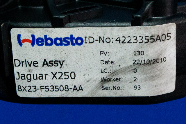 Takluke motor til Jaguar XF 2008-2015 (X250) (X250) (JAGUAR|8X23-F53508-AA|)