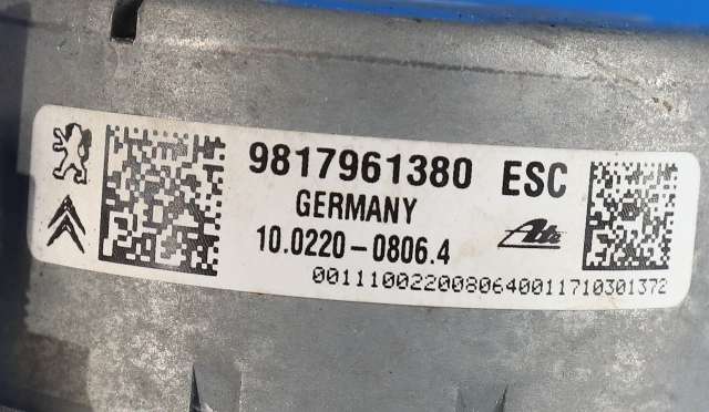 ABS sentral til Peugeot 2008 2013-2019 (Type I) (PEUGEOT|98 179613 80|)