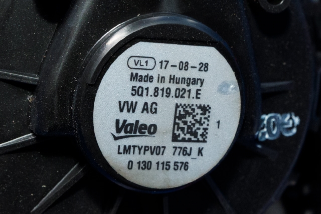 Varmeapparat motor til VW e-Golf 2017-2020 (Fase 2)  (VAG|5Q1 819 021 E|)