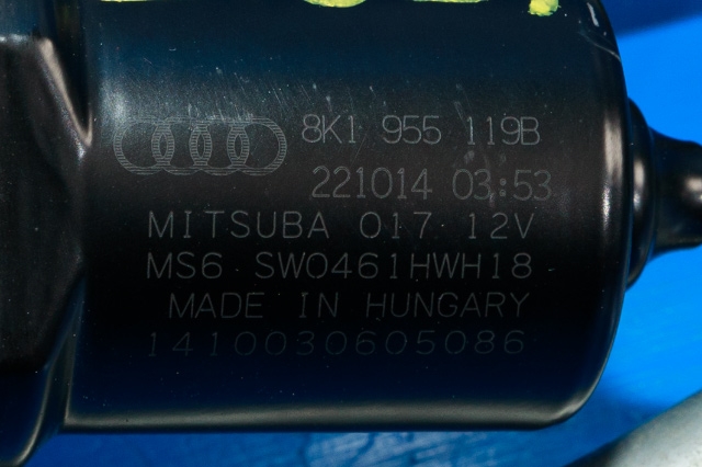 Viskermotor frontrute komplett m/overføring til Audi A4 2007-2014 (Type IV) (B8) (B8) (VAG|8K1 955 023 D|8K1 955 119 B|)