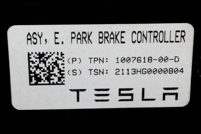 Styreenhet elektrisk parkbrems (EPB - Electric Parking Brake) til Tesla Model S 2013-2016 (Fase 1)  (TESLA|1007618-00-D|)