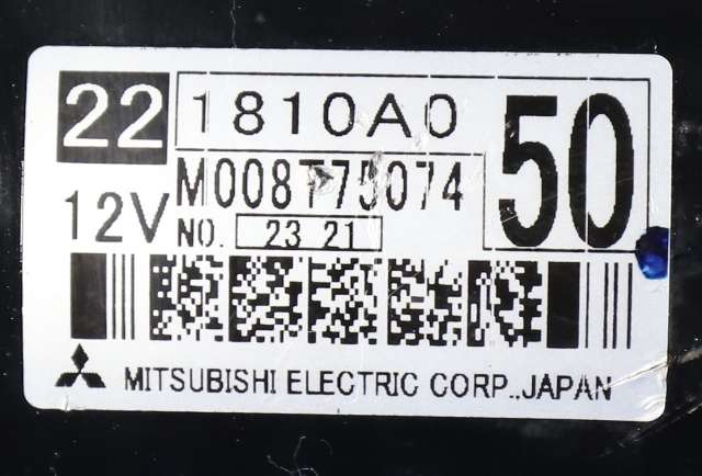 Starter diesel til Mitsubishi Pajero 2007-2016 (Type IV, Fase 1)  (MITSUBISHI|1810A050|)