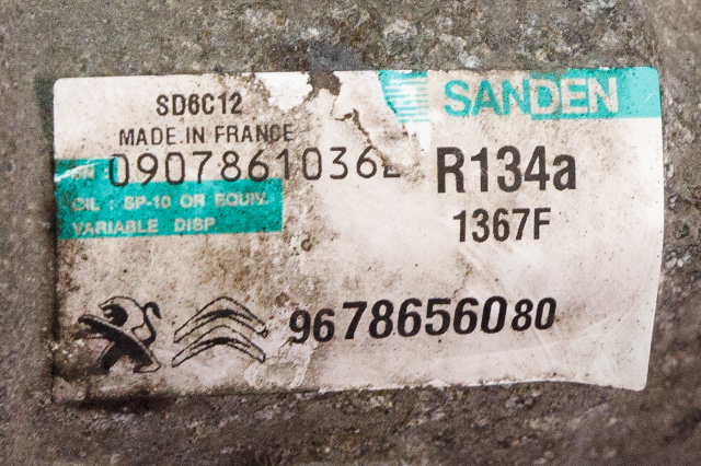 Aircondition kompressor til Peugeot 208 2012-2019 (Type I)  (SANDEN|1367F|96 786560 80|)