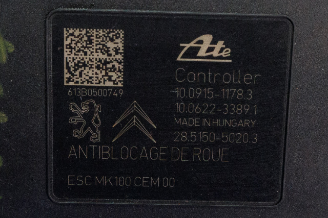 ABS sentral til Peugeot 208 2012-2019 (Type I)  (PEUGEOT|98 068917 80|)
