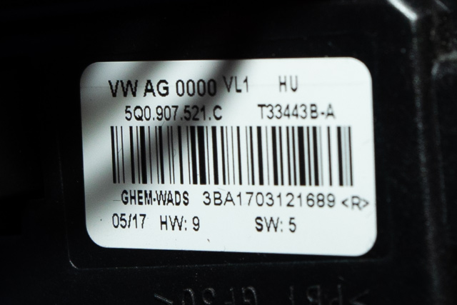 Varmeapparat motor til Audi A3 2016-2020 (Type III, Fase 2) (VAG|5Q1 819 021 F|)