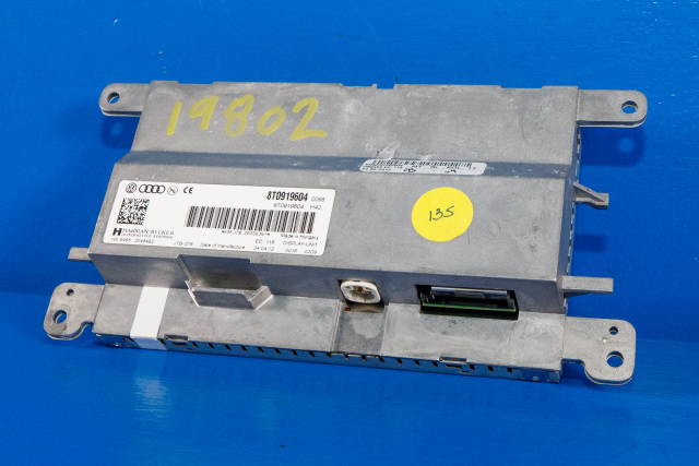 Bilstereo navigasjon skjerm til Audi A4 2007-2014 (Type IV) (B8) (B8) (VAG|8T0 919 604|)