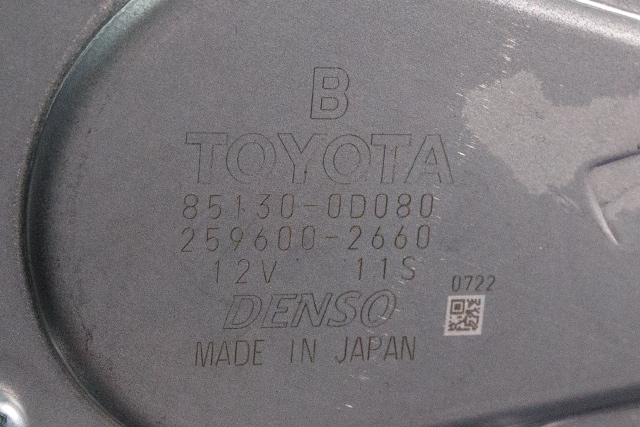 Viskermotor bakrute til Toyota Yaris 2014-2020 (Type III, Fase 2)  (DENSO|259600-2660|85130-0D080|)