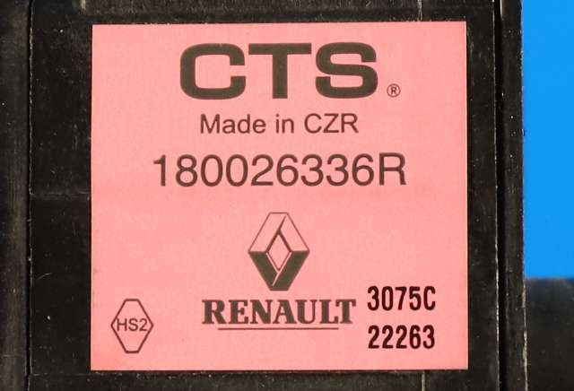 Pedal gass til Renault Zoe 2013-2019 (Fase 1)  (RENAULT|1800 26336R|)