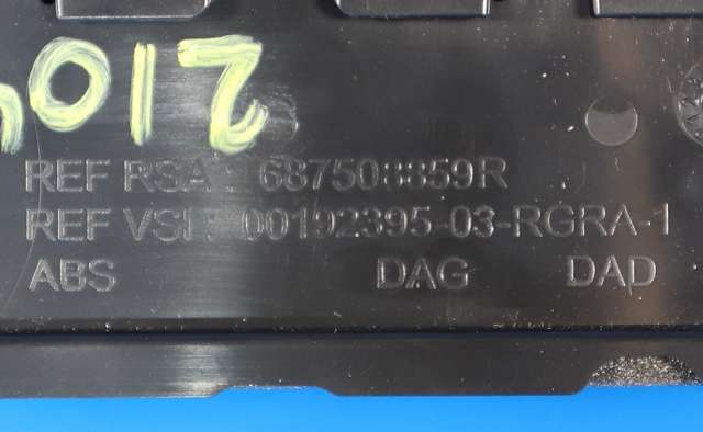 Dashbord friskluftdyse midtkonsoll til Renault Zoe 2013-2019 (Fase 1)  (RENAULT|6875 08859R|)