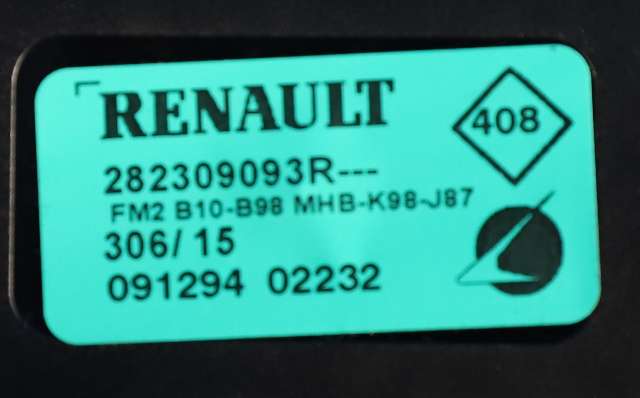 Antenne forsterker til Renault Zoe 2013-2019 (Fase 1)  (RENAULT|2823 09093R|)