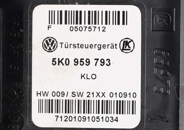 Ruteheis venstre foran til VW Caddy 2010-2015 (Type III, Fase 2)  (VAG|1T0 959 701 T|5K0 959 793|)
