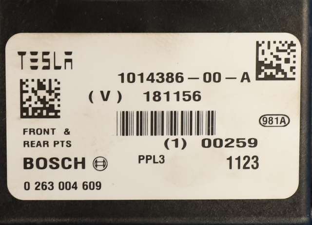 Styreenhet parkering til Tesla Model S 2013-2016 (Fase 1)  (TESLA|1014386-00-A|)