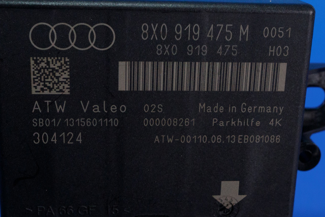 Styreenhet parkering til Audi A1 2010-2014 (Type I, Fase 1) (VAG|8X0 919 475 M|)