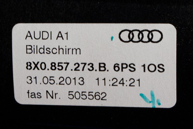 Instrument head-up display (HUD) til Audi A1 2010-2014 (Type I, Fase 1)