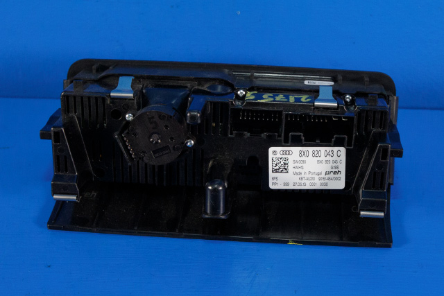 Varmeapparat betjening til Audi A1 2010-2014 (Type I, Fase 1)  (VAG|8X0 820 043 C|)