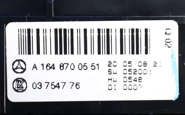Bryter nødblink til Mercedes GL 2006-2012 (X164) (X164) (MERCEDES|A 164 870 05 51|)