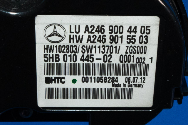 Varmeapparat betjening til Mercedes B-Klasse 2011-2018 (W246) (W246) (HELLA|5HB 010 445-02|A 246 900 44 05|)