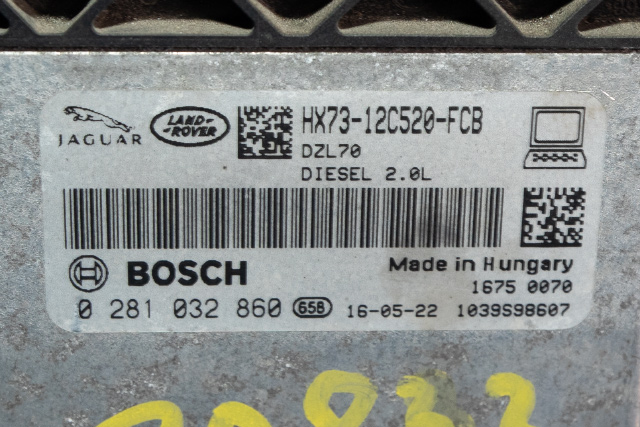 Styreenhet motor til Jaguar XF 2015-->> (X260) (X260) (BOSCH|0 281 032 860|HX73-12C520-FCB|)
